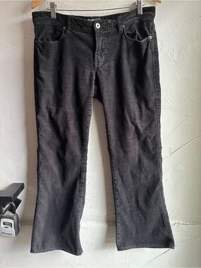 Polo Ralph Lauren Black Low Rise Corduroy Bootcut Dark Academia Indie Grunge 8
